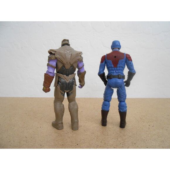 Marvel Gamerverse Captain America & Avengers End Game Thanos 6" Action Figures - Picture 2 of 6